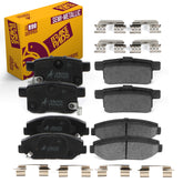 Metrix Premium Chassis Parts - Front & Rear Semi-Metallic Disc Brake Pad Set Fits 2008-2017 Honda Accord, Made in Europe